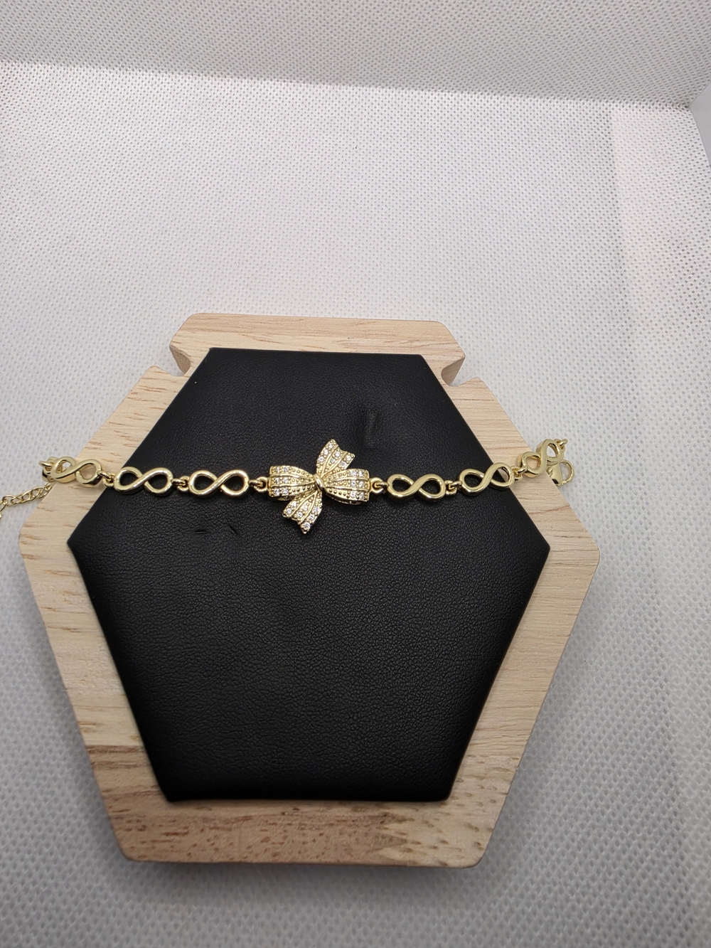 Gold Tone Bow Link Bracelet - Women Jewelry